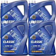 4x5L=20L MANNOL CLASSIC 10W40 MOTOR&Ouml;L passend f&uuml;r VW 500.00 505.00 MB 229.3