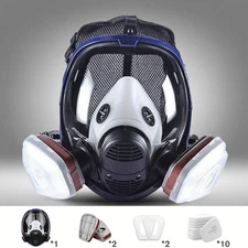 US 15 in 1 For 6800 Facepiece Respirator Gas Mask Full Face Spraying Painting