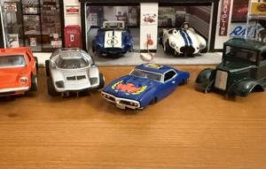 NOS Johnny Lightning T-Jet H.O. ‘68 Pontiac Firebird 400 Blue Body Only Slot Car