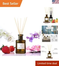 Ritz Carlton Inspired Reed Diffuser Set - Refreshing Strawberry & Vanilla Aroma