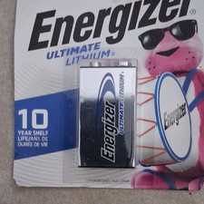 Energizer 9V Lithium Battery 9 V Block Ultimate 10 Year Shelf Life