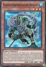 YuGiOh Gladiatorungeheuer Retiari MZTM-DE070 Super Rare Deutsch Neu 1st