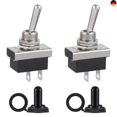 VEXUNGA KN3D-101 Schalter 12V Kippschalter 2 Polig Wasserdicht Ein Aus 25A 12Volt Mit