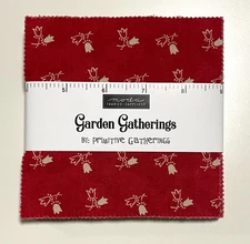 Garden Gatherings by Primitive Gatherings for Moda Cotton 42 ct- 5" Charm Pack
