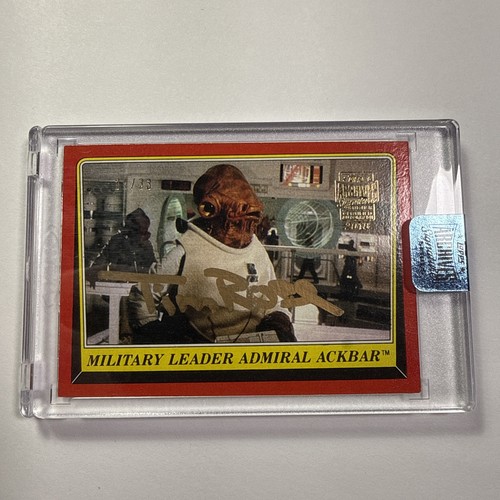 2018 Topps Archives Series Tim Rose 1983 Star Wars Admiral Ackbar auto /33