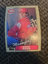 1987 Topps Pete Rose Cincinnati Reds #393 RARE ERROR Baseball Card