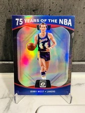 Jerry West Holo 75 Years Of The NBA Optic Donruss 2021-22 Lakers