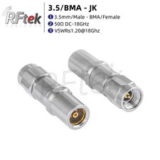 Precision 3.5mm Male To BMA Female 18GHz Microwave Adapter MMWave Test Connector