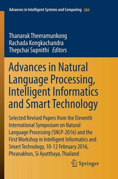 Thanaruk Theeramunkong (U. A.) | Advances In Natural Language Processing,...-image