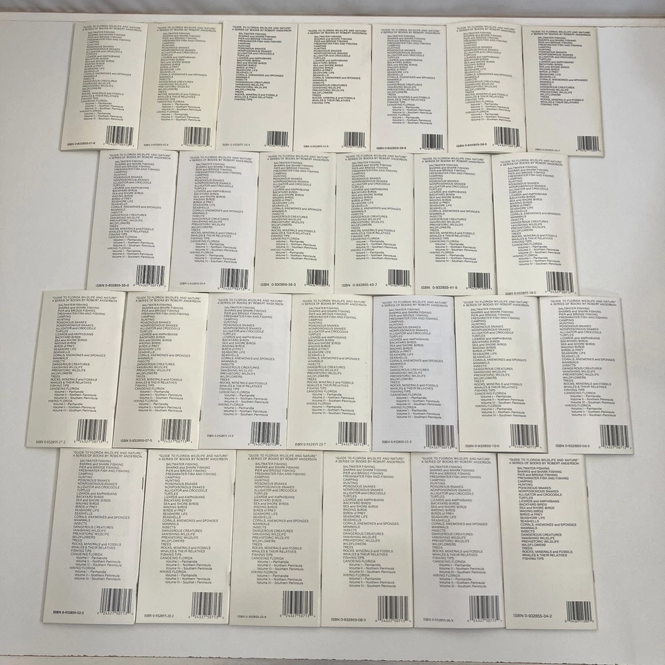 Лот из 26 книг руководство по дикой природе и природе Флориды Роберт Андерсон PB 1980-90-е - Изображение 2 из 4