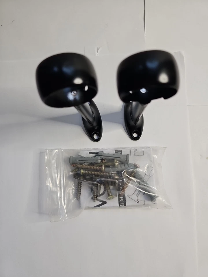 Soporte de varilla de cortina Levolor negro hasta 1" varillas redondas montaje en 3 vías negro 2ct Foto 2 de 4