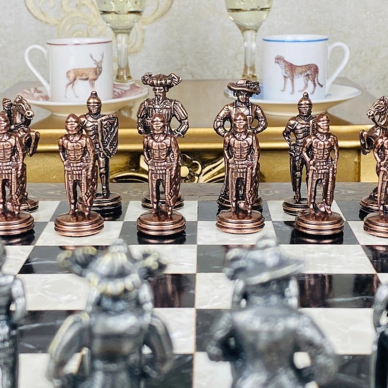 Chess Pieces Only for Adults Antique Spanish Mexico Handmade 🎁 Christmas Gift - Image 2 of 4