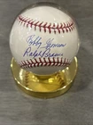 Ralph Branca Bobby Thomson Autographed Major League Baseball Steiner Holo