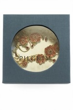 Pilgrim Red Floral Necklace & Bracelet Set – Vintage-Inspired Danish Design