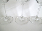 VTG Lenox Solitaire Platinum Rim Trim Wine Glasses Crystal  7" H   Set of 3  EUC — photo 4