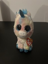 Ty Beanie Boos- BLITZ THE UNICORN  6" SPARKLE EYES New MWMT's