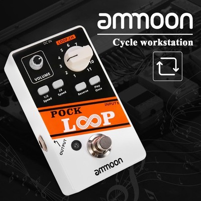 ammoon POCK LOOP Guitar Effect Pedal 11 Loopers Max.330mins Recording Time k8u6
