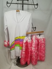 Party King Women's White Rainbow Unicorn Halloween Costume Body Con Style Small