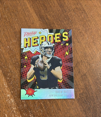 Drew Brees 2020 Panini Prestige Heroes HE-DB Purdue Saints Chargers