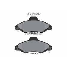 Satz Bremsbeläge Bremsklötze vorne für Ford Escort 6 GAL ALL AVL AAL | 241117