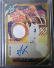 AJ Dybantsa 2025-26 Bowman's Best U Game Graphs Auto Jersey Gold #20/50 BYU