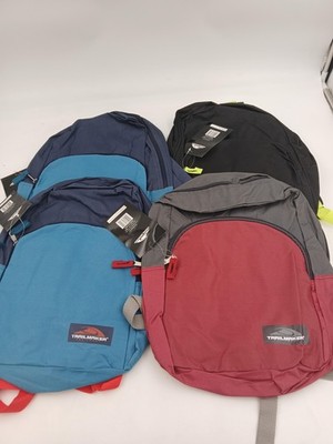 TrailHiker Backpack Lot of 4 Assorted Colors Daypack One Size School Travel
