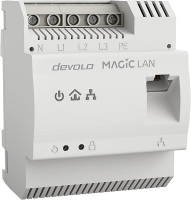 devolo 8550 Powerline Adapter Magic 2 LAN DINrail Hutschienen Adapter -bis 2.400
