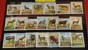 {ANGOLA- Animals/ Scott #362-381/Mint & Used Complete/CV $43.00/ epictronic/JC!}