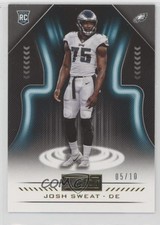 2018 Panini Playbook Rookies Gold 5/10 Josh Sweat #175 rf2