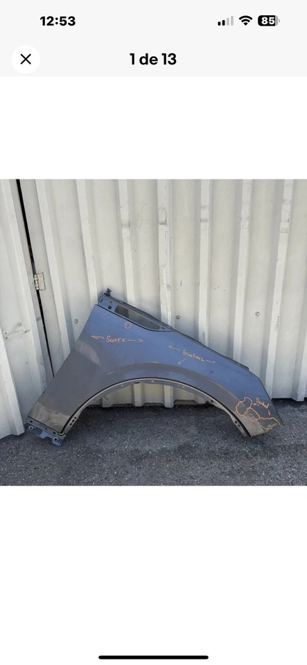 Guardabarros Lincoln Aviator 2020 2021 2022 2023 lado derecho del pasajero usado OEM Foto 3 de 4