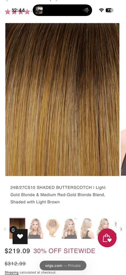 Jon Renau EasiPart HD XL 12” in Shaded Butterscotch New In Box. Free Shipping! - Image 3 of 3