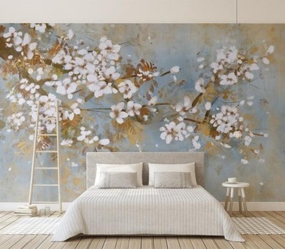 3D Flower Branch O721 Wallpaper Wall Murals Removable Wallpaper Sticker Amy