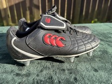 Canterbury CCC Junior Soft Ground Rugby Boots size 3 SG Metal Studs Kids new