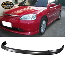 Front Bumper Lip Fits 01-03 Honda Civic OE Factory Style Spoiler Splitter PP