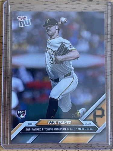 2024 Topps Now Paul Skenes #179 (RC) Rookie Card Pittsburgh Pirates Mint