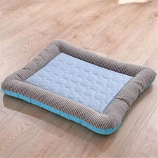 Cooling Pet Mat for Dogs and Cats - Soft Ice Silk Blanket for Summer Comfort