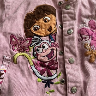 Dora The Explorer Jacket JH Designs Size XS Pink Vintage