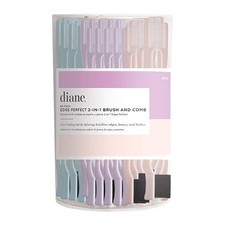 Diane Edge Perfect 2-In-1 Brush Comb, 60 Pack