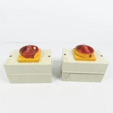 Allen Bradley 194E-A25-1753 25A 600V Disconnect Switch W/Broken Enclosure Lot/2