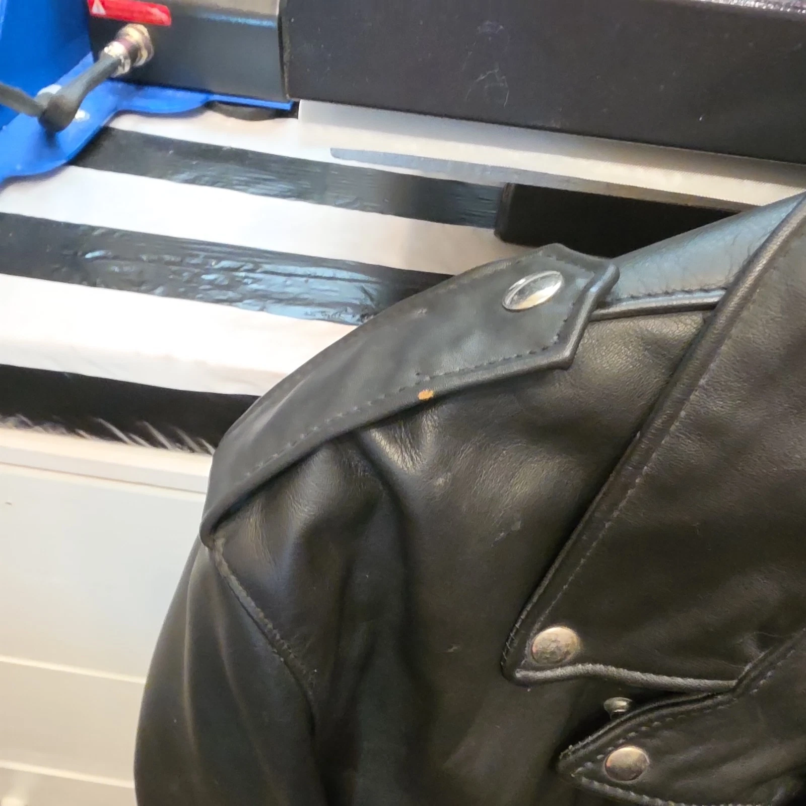 Vintage Indian Motocycle USA Leather Jacket Motorcycle Choppers 80s 90s Sz42 image 14