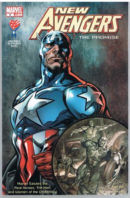 8 MARVEL NEW AVENGERS The Promise Comic AAFES Variant Captain