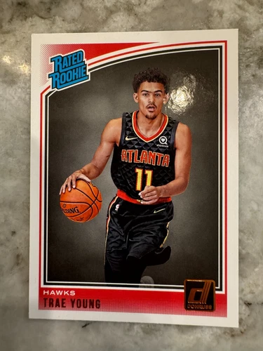 Trae Young 2018/19 Donruss Rated Rookie RC #198 Atlanta Hawks
