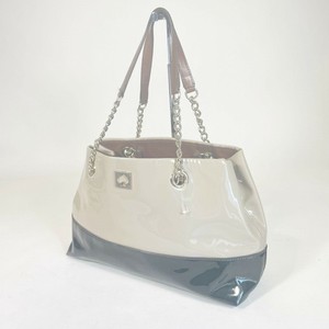 kate spade grey patent leather handbag