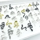 New 30pcs Vintage Snake Rings For Women Punk Style Fashion Jewelry Wholesale Lot