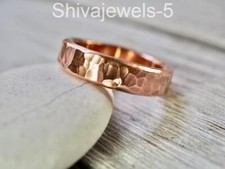Arthritis Thumb Ring Pure Copper Band Hammered Ring Self Healing Jewelry SV-01