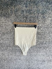 Shapermint Essentials High-Waisted Shaper Thong Off White Nude Large