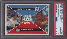 2009 Topps Heritage Then Now TN5 Mickey Mantle Adam Dunn PSA 10 Gem Mint Pop 2