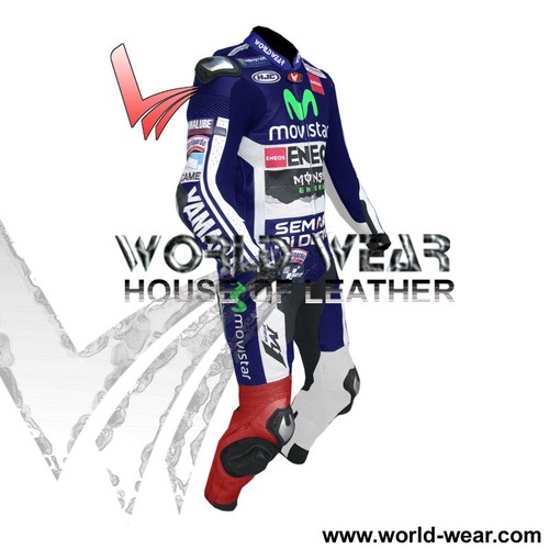 Lorenzo 2014 MotoGP Motorbike Leather Racing Suit All Sizes - Picture 3 of 10