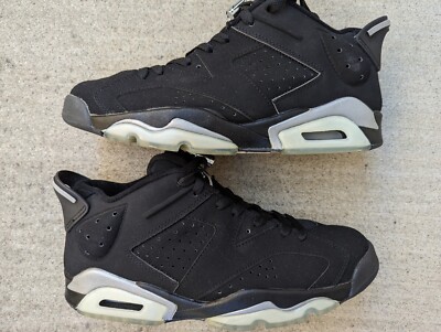 NDS NIKE AIR JORDAN VI LOW BLACK CHROME RETRO sz iv i max xi space  jam