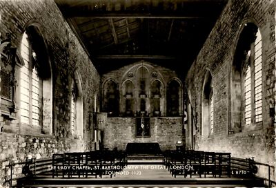 VECTOR SAR, ST. BARTHOLOMEW THE GREAT LONDON, FOUNDED Postcard